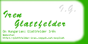iren glattfelder business card